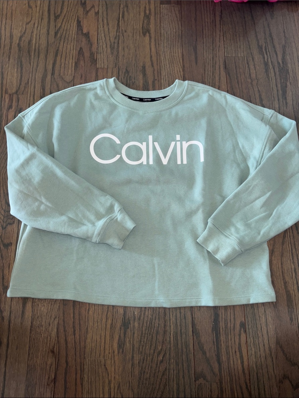 Calvin Klein Mint Green Logo Crewneck Sweatshirt